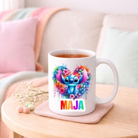 Przejdź do produktu Kubek STITCH z imieniem dla dziecka prezent