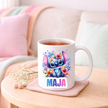 Przejdź do produktu Kubek STITCH z imieniem dla dziecka prezent