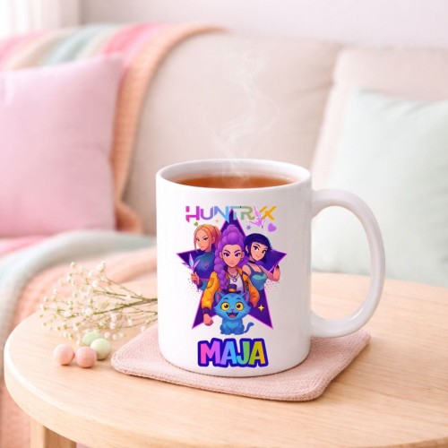 Kubek HUNTRIX K-Pop personalizowany z imieniem dla dziecka prezent (wzór 1).jpg