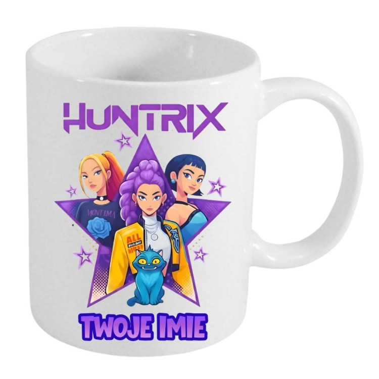 kubek HUNTRIX K-Pop z imieniem dla dziecka prezent (wzór 2).jpg
