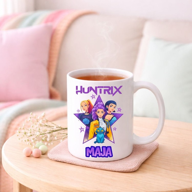 Kubek HUNTRIX K-Pop personalizowany z imieniem dla dziecka prezent (wzór 2).jpg