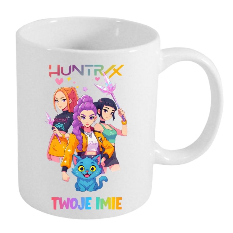 Kubek HUNTRIX K-Pop z imieniem dla dziecka prezent (wzór 4).jpg