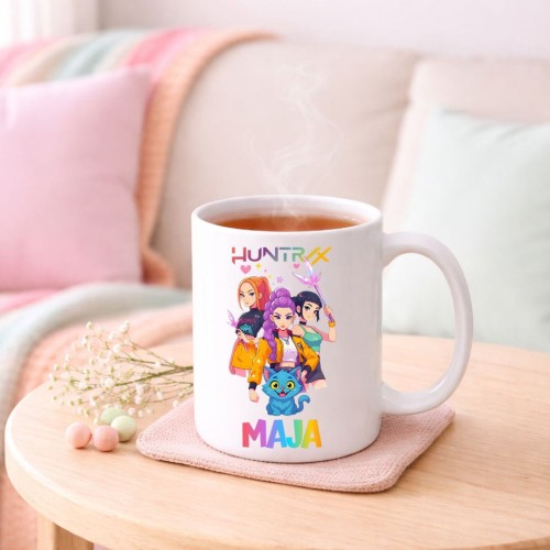 Kubek HUNTRIX K-Pop personalizowany z imieniem dla dziecka prezent (wzór 4).jpg