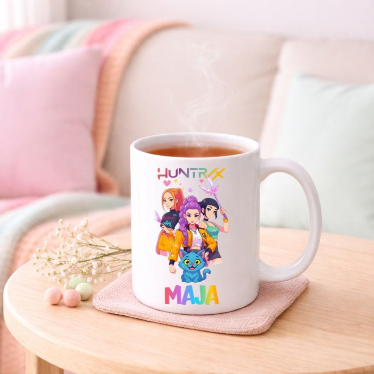 Kubek HUNTRIX K-Pop personalizowany z imieniem dla dziecka prezent (wzór 4).jpg