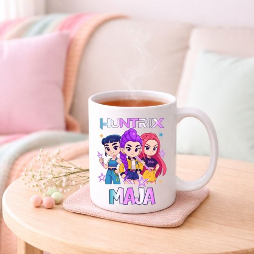 Kubek HUNTRIX K-Pop personalizowany z imieniem dla dziecka prezent (wzór 5).jpg