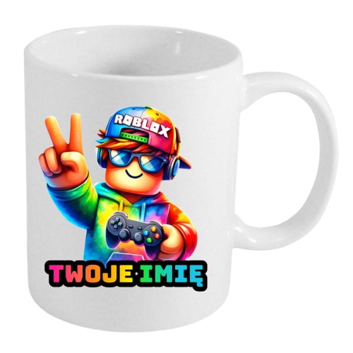 Kubek ROBLOX z imieniem dla dziecka prezent (wzór 2).jpg