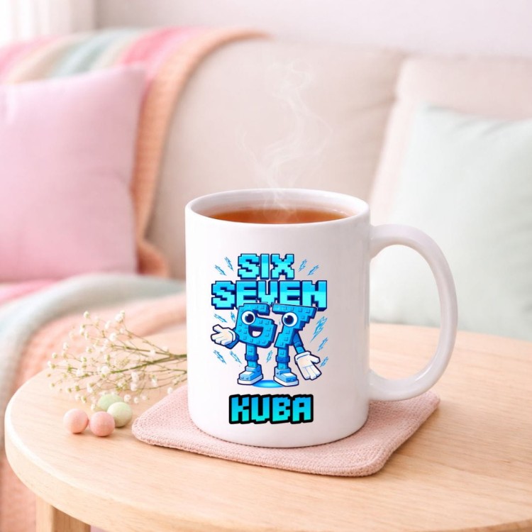 Kubek BRAINROT SIX SEVEN 67 personalizowany z imieniem dla dziecka prezent (wzór 3).jpg