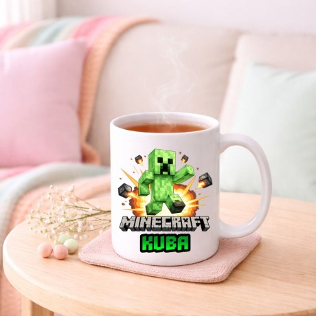 Przejdź do produktu Kubek MINECRAFT CREEPER z imieniem dla dziecka prezent