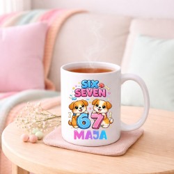Kubek PIESKI SIX SEVEN 67 personalizowany z imieniem dla dziecka prezent (wzór 7).jpg