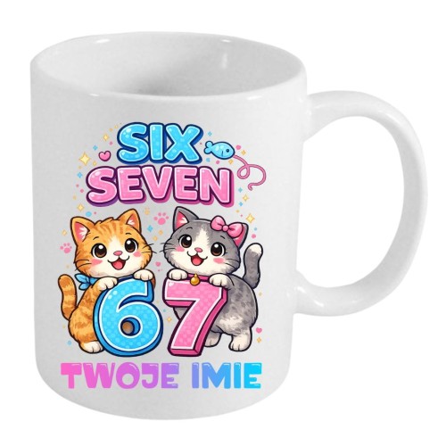 Kubek KOTKI SIX SEVEN 67 z imieniem dla dziecka prezent (wzór 8).jpg