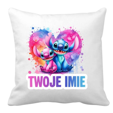 Przejdź do produktu Zestaw poduszka i kubek STITCH z imieniem 