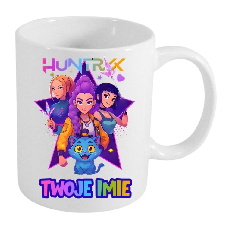 Kubek HUNTRIX K-Pop z imieniem dla dziecka prezent (wzór 1).jpg
