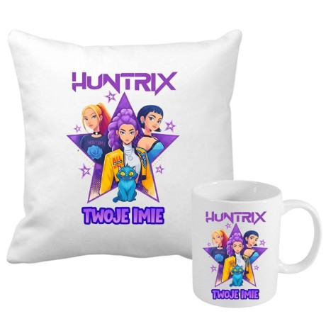 Przejdź do produktu Zestaw poduszka i kubek HUNTRIX K-Pop z imieniem