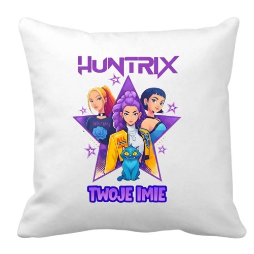 Poduszka HUNTRIX K-Pop z imieniem - prezent dla dziecka (wzór 2).jpg