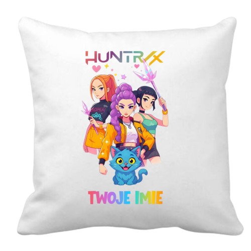 Poduszka HUNTRIX K-Pop z imieniem - prezent dla dziecka (wzór 4).jpg