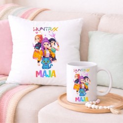 Zestaw poduszka i kubek HUNTRIX K-Pop personalizowany z imieniem (wzór 4).jpg