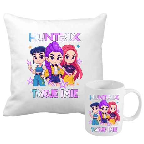 Przejdź do produktu Zestaw poduszka i kubek HUNTRIX K-Pop z imieniem