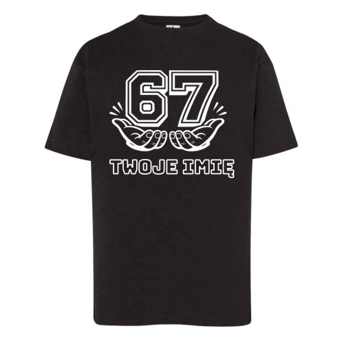 T-Shirt czarny z nadrukiem SIX SEVEN 67.jpg