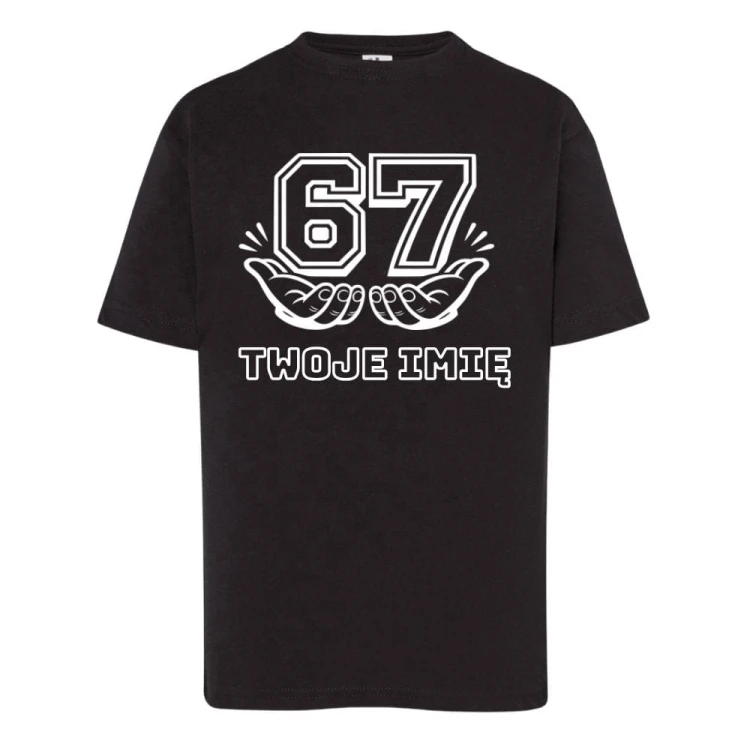 T-Shirt czarny z nadrukiem SIX SEVEN 67.jpg