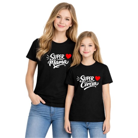 Przejdź do produktu Koszulka dla mamy i córki SUPER MAMA & SUPER CÓRCIA