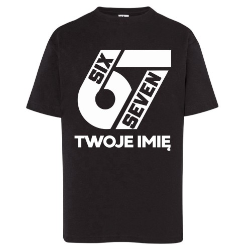 T-Shirt czarny z nadrukiem SIX SEVEN 67 (wzór 3).jpg