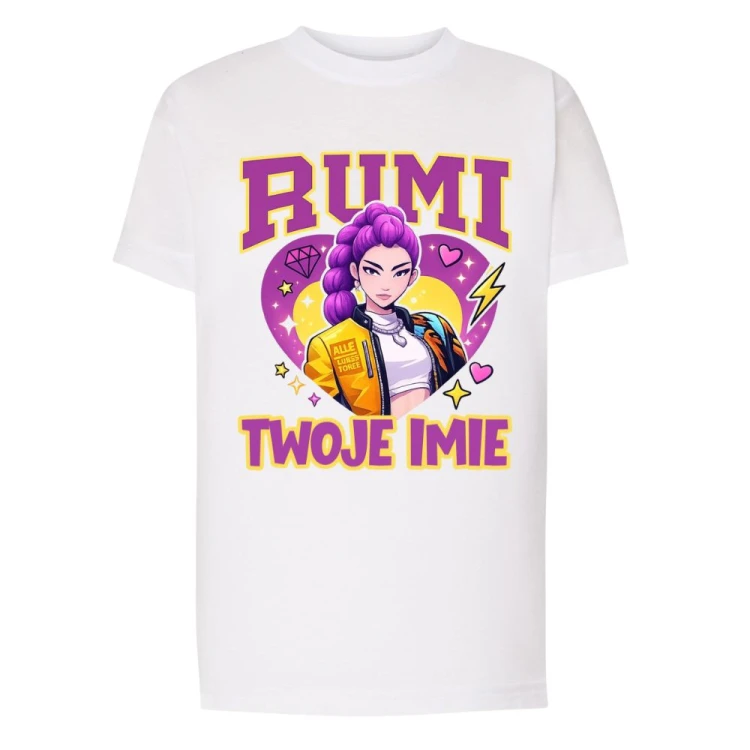 T-Shirt z nadrukiem HUNTRIX RUMI.jpg