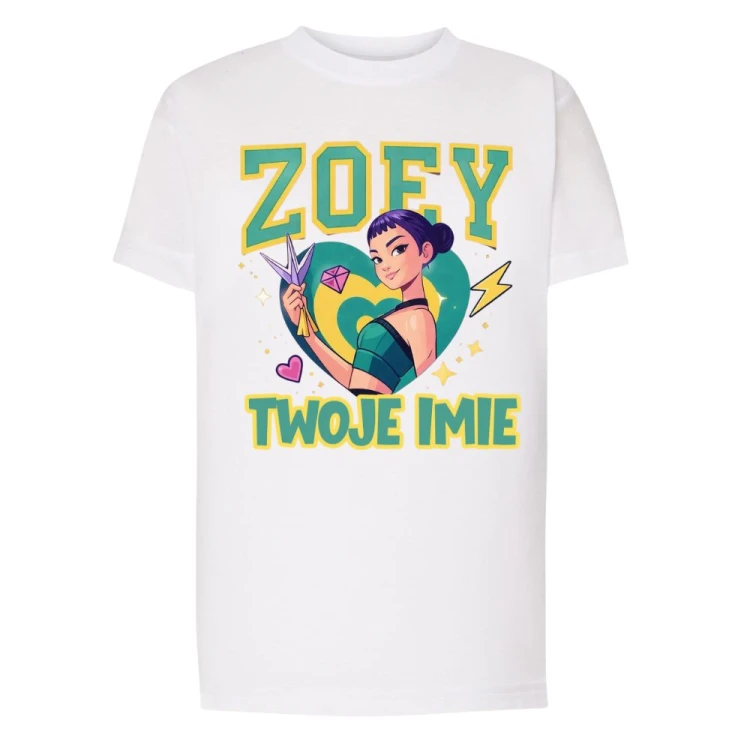T-Shirt z nadrukiem HUNTRIX ZOEY.jpg