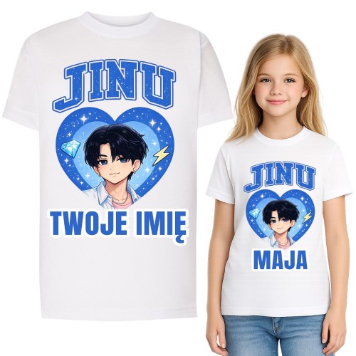 Koszulka dziecięca z nadrukiem SAJA BOYS JINU z imieniem.jpg