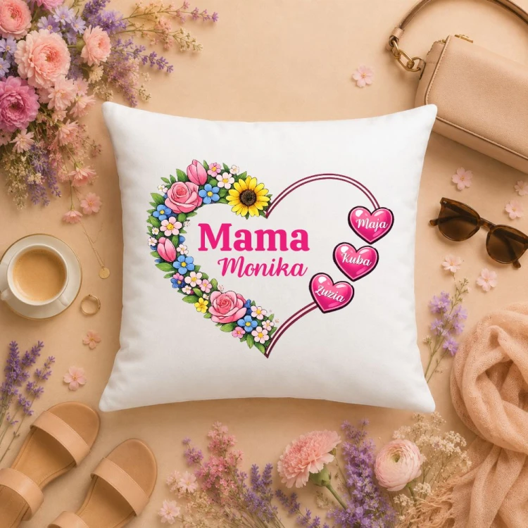 Prezent na dzień mamy - Koszulka z imionami dzieci serce.jpg