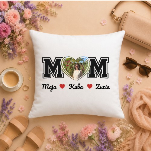 Prezent na dzień mamy - Poduszka personalizowana ze zdjęciem i imionami dzieci.jpg