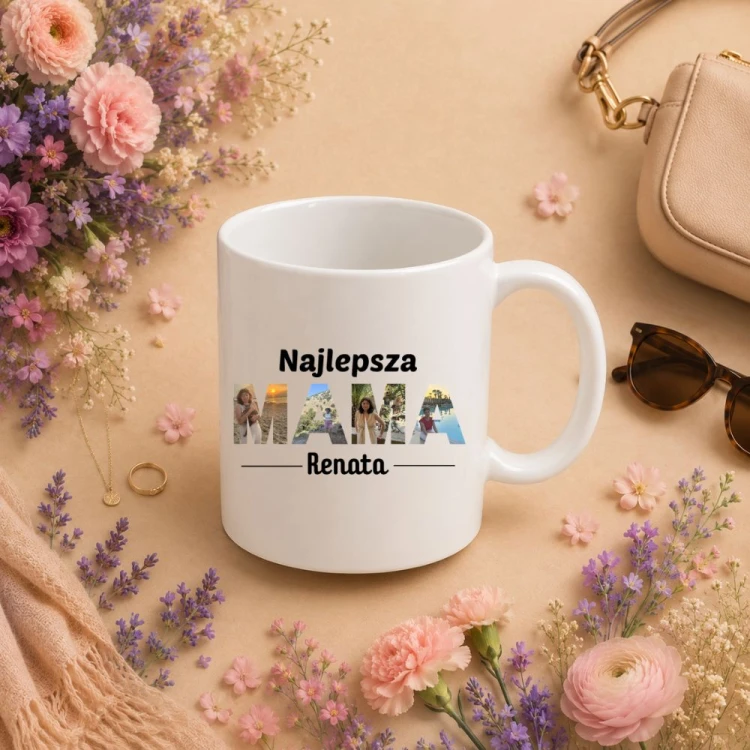Prezent na dzień mamy - Kubek personalizowany ze zdjęciami i imieniem.jpg