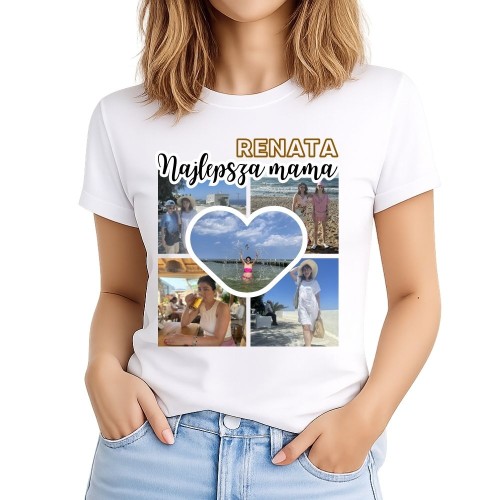 Koszulka Najlepsza mama fotokolaż ze zdjęciami i imieniem.jpg