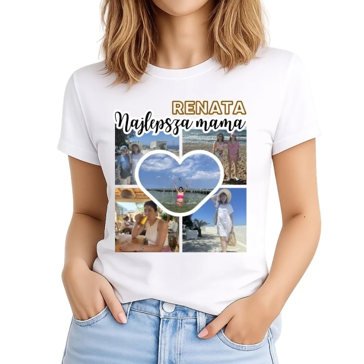 Koszulka Najlepsza mama fotokolaż ze zdjęciami i imieniem.jpg