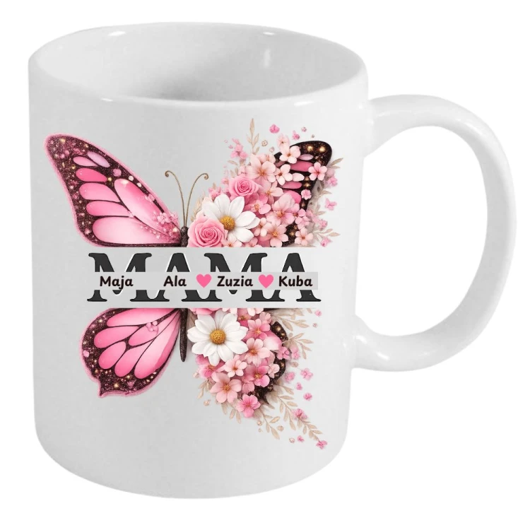 Kubek dla mamy z motylem i imionami dzieci personalizowany.jpg