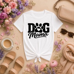 Prezent na dzień mamy - Koszulka DOG mama biała.jpg