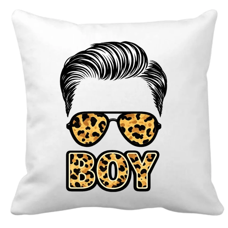 Poduszka dla dziecka z nadrukiem panterki - Panterkowy BOY.jpg