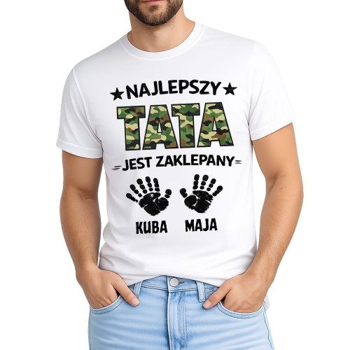 Koszulka Najlepszy TATA jest zaklepany z imionami dzieci.jpg