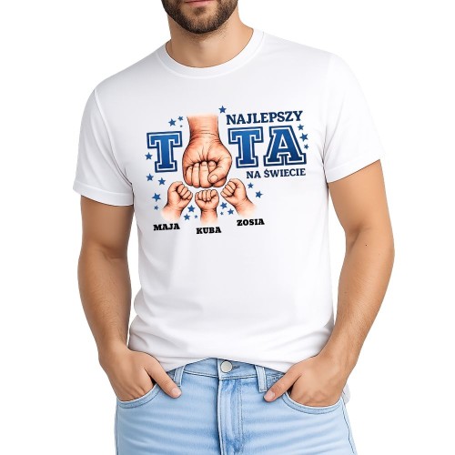 Koszulka Najlepszy TATA na świecie z imionami dzieci.jpg