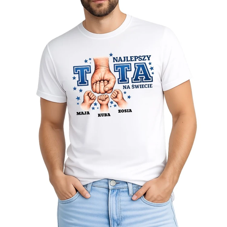 Koszulka Najlepszy TATA na świecie z imionami dzieci.jpg