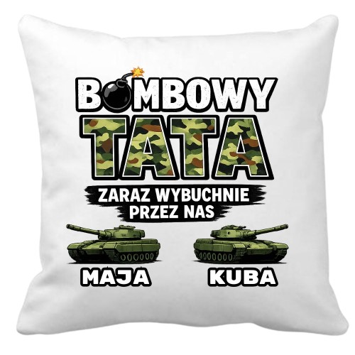 Poduszka Bombowy TATA z imionami dzieci.jpg