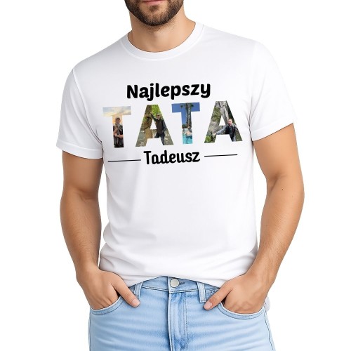 Koszulka Najlepszy TATA ze zdjęciami i imieniem taty.jpg