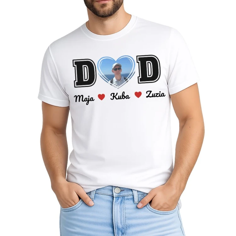 Koszulka dla taty DAD ze zdjęciem i imionami dzieci.jpg