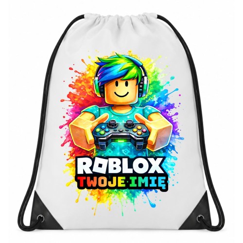 Worek plecak z imieniem ROBLOX do przedszkola szkoły na wf.