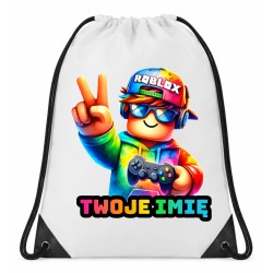 Worek plecak z imieniem ROBLOX do przedszkola szkoły na wf