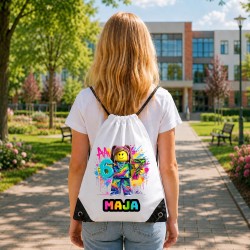 Worek szkolny dla dziecka personalizowany z imieniem na buty - ROBLOX 67