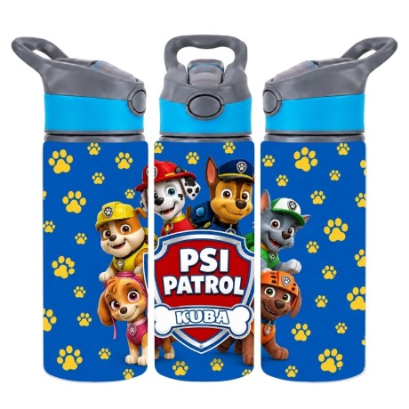 Przejdź do produktu Bidon dla dziecka PIESKI z imieniem do szkoły 650 ml