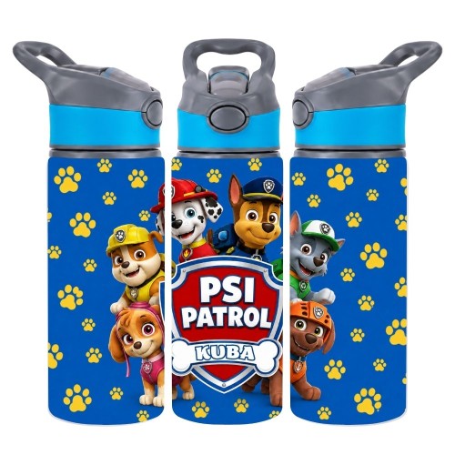 Bidon dla dziecka PSI PATROL z imieniem do szkoły