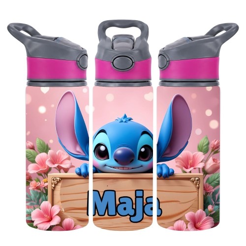 Bidon dla dziecka STITCH z imieniem do szkoły