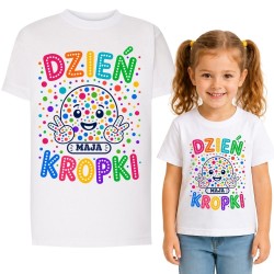 Koszulka dziecięca na dzień kropki z imieniem