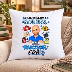 Poduszka dla nauczyciela z awatarem i przedmiotem - EDB